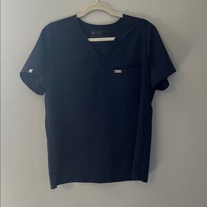FIGS women’s  Navy Blue scrub top